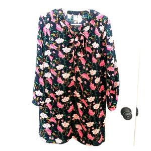 Old Navy Navy Floral Dress